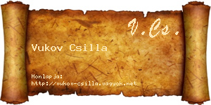 Vukov Csilla névjegykártya